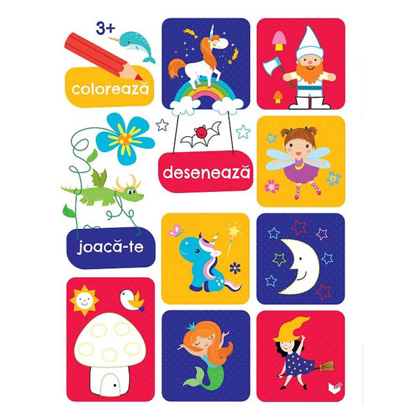 Coloreaza, deseneaza, joaca-te (3 ani+) - Ballon Media - Delumani - Magazin Online Romanesc 